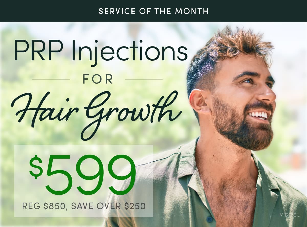PRP Injections for Hair Growth is now $599 (Reg. $850, Save over $250)