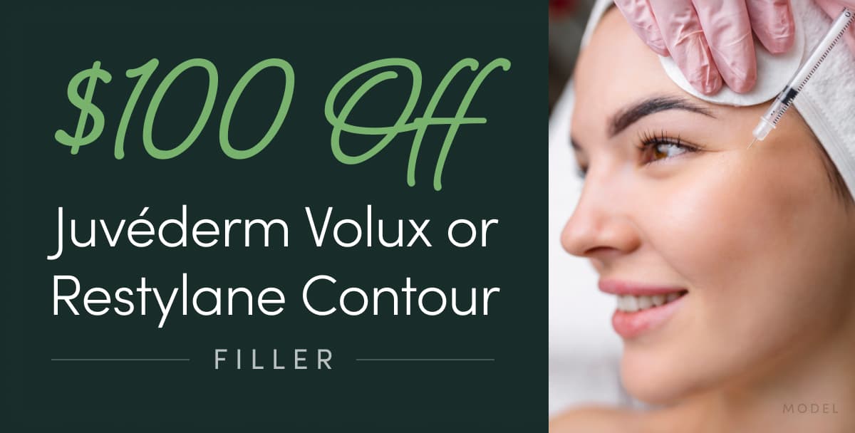 $100 Off Juvéderm Volux or Restylane Contour Filler