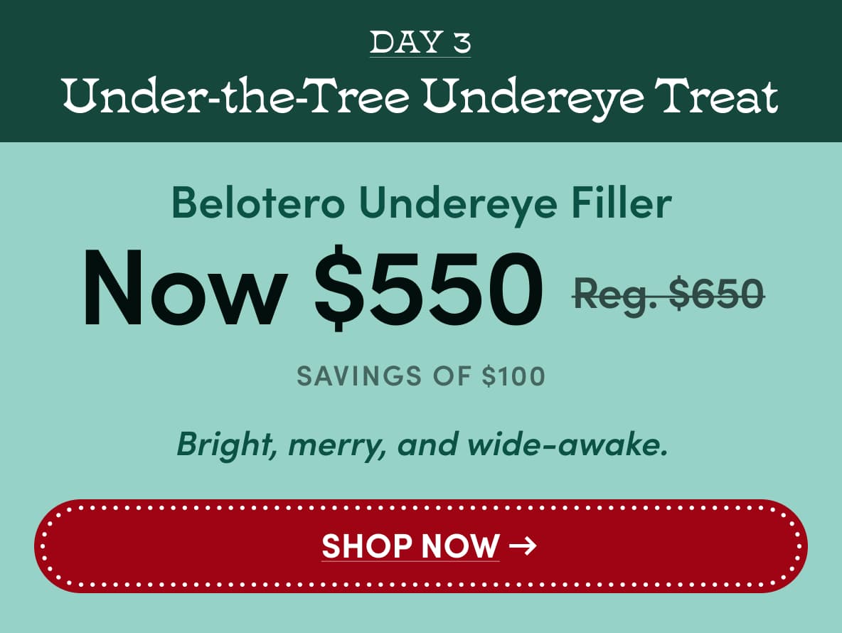 Day 3: Under-the-Tree Undereye Treat
