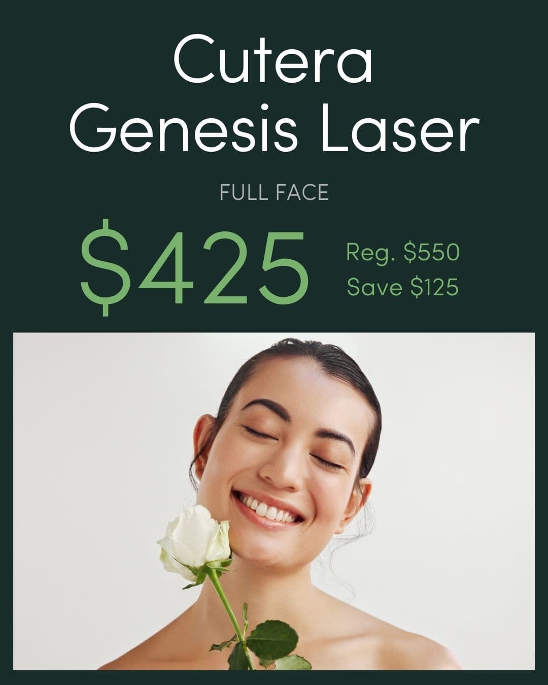 Cutera Genesis Laser – Full Face: $425 (Reg. $550, Save $125)