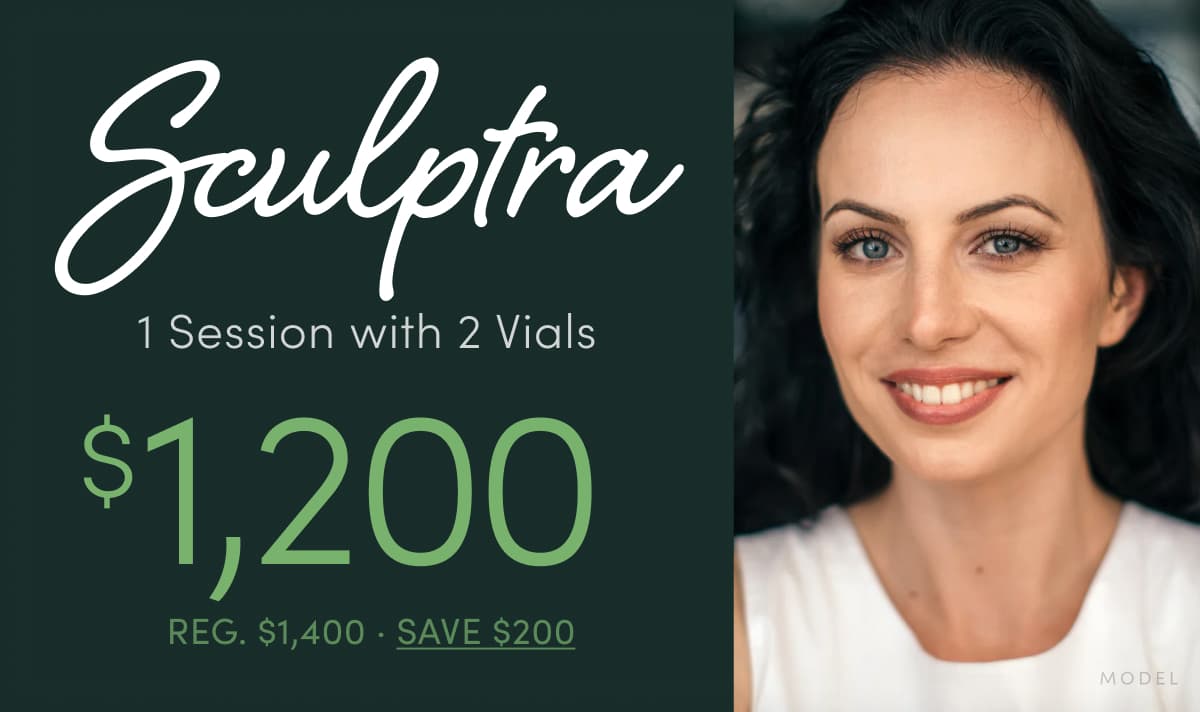 Sculptra collagen-stimulating treatment for facial volume restoration